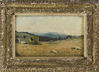 LOUIS EILSHEMIUS Farm Landscape.